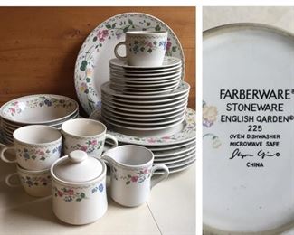 Farberware English Garden Stoneware China