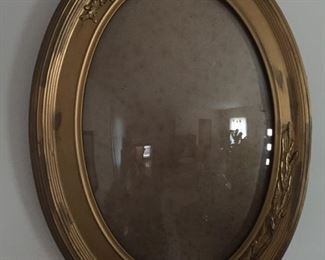 Oval Gesso Mirror