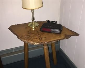 Neat Handmade Log End Table
