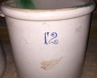 12 Gallon Red Wing Stoneware Crock