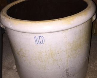 10 Gallon Stoneware Crock