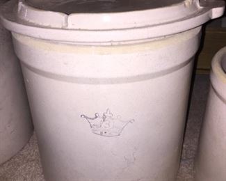 3 Gallon Stoneware Crock with Lid
