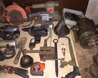 Assorted Tools and Hardware Items