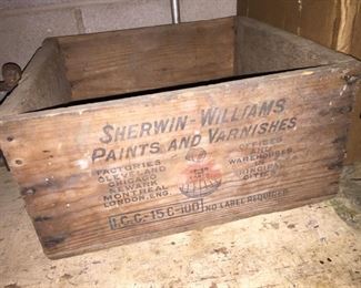 Old Sherwin Williams Paint Crate