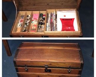 Old Trunk/Sewing Items