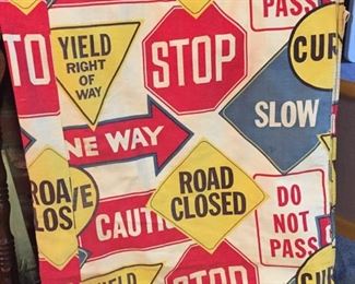 Road Sign Bed Covering