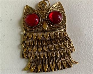 Vintage Owl Pendant