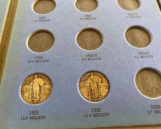 Partial Standing Liberty Quarter Book
