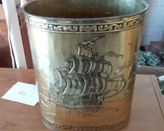 metal ship trash can
