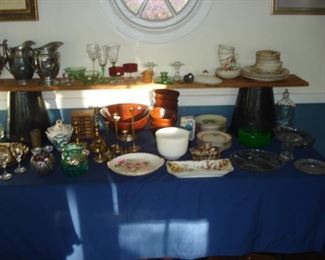 glass, pottery, dishes