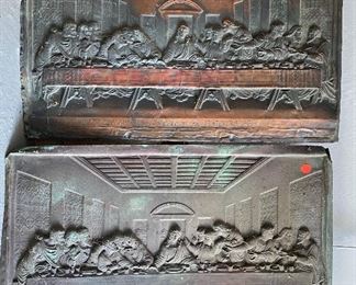Last Supper metal plaques