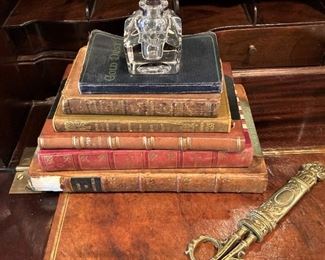 Some of the many antique books