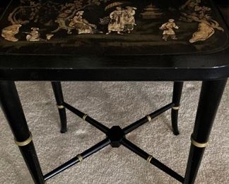 Antique lacquered tray