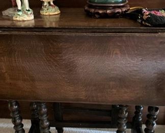 Antique drop leaf table