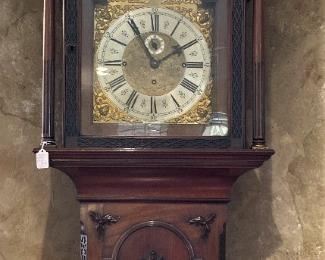 Extra tall and beautifully carved grandfather clock