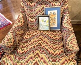 One of the many occasional chairs