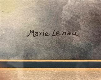 Artist Marie Bucy Lenau studied painting with Dr. Emilio Caballero at West Texas State University and at the Instituto de Allende, San Miguel, Mexico.