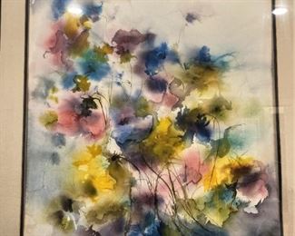 Original watercolor by Artist Marie Bucy Lenau (1918-2002)