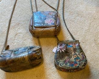 Jane Yoo hand-painted leather handbags