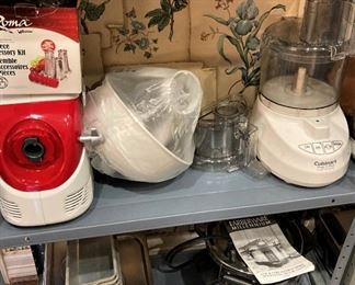 Some of the many small appliances
