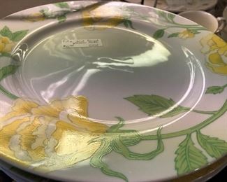 "Yellow Rose" plates by Fitz and Floyd