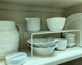 White dishes