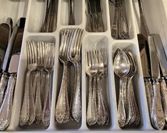 "Marie Antoinette" sterling set by Dominick and Huff/Reed and Barton - c. 1917