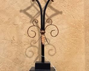 One of two wall shelves & décor