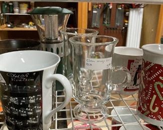 Mugs; Coleman lantern