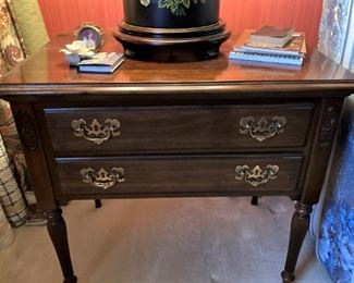 Two drawer side table