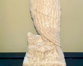 Lot 3162. $160.00  Composite Parrot Lamp (shown without the shade here)  The lamp has a brand new shade in a previous photo, purchased at O'Brien the Florist for $175.00 and $250.00 on the new Lamp Shade.  Time for Margaritaville, all you Jimmy Buffet Parrot Heads!!