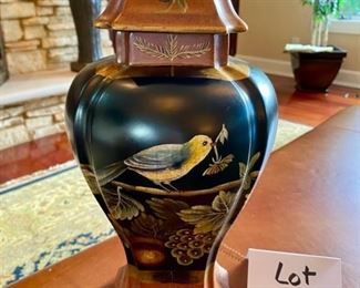 Lot 3194. $75.00 Painted Urn Design by Raymond Waites (coordinates with Lot 3189)	 16"H.