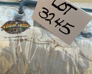 Lot 3245.  $65.00 Pacific Coast Queen Quilt and a set of Westpoint Stevens full sheets (includes 1 ea flat and fitted sheet and pillow case).
