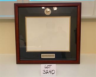 Lot 3240. $75.00 State of Illinois Supreme Court Frame by Traditions USA. 21"H x 19"W.  Very Professional Frame for Photo or Certificate.  