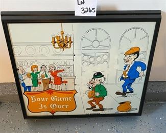 Lot 3265. 45.00  'Your Game is Over" electric sign by US Astrotrox (32"W x 26"H). This sign is missing a power cord