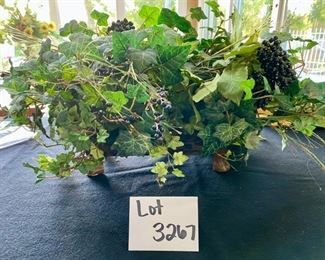 Lot 3267 $25.00  Silk Floral and base		 