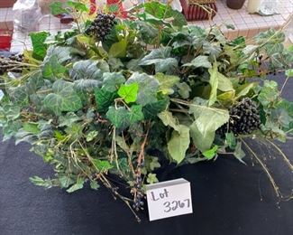 Lot 3267 $25.00  Silk Floral and base		 