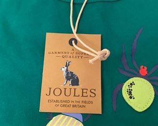 Lot 3258.  $32.00 Vintage children's clothing: 24 mos, Jean jacket w/ fleece collar and lining by 'First Impressions'; 'Joules T's' Bug T-shirt ; Counting with elmo and play cloth book		