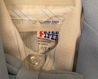 Lot 3260 $24.00  Absolutely adorable pair of children's outfits; including a sailor and powder blue suit. Size 18 Months.