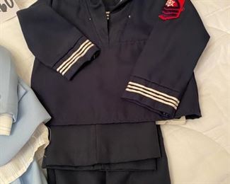 Lot 3260 $24.00  Absolutely adorable pair of children's outfits; including a sailor and powder blue suit. Size 18 Months.