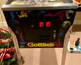 Lot 3272. $3200.00 Outta this World!!! Gottlieb Stargate 1994/1995  Premier Technology pinball machine.  This cool pinball machine is in great working condition and was recently serviced, all bells and whistles are in tip/top order!!! Very Rare in this condition.  For more details about the Pinball Game visit   https://www.ipdb.org/machine.cgi?id=2847			