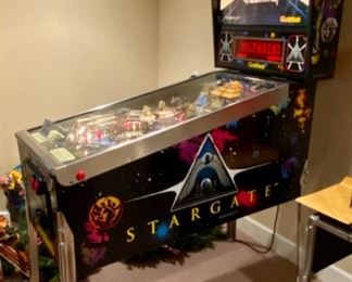 Lot 3272.$3200.00 Outta this World!!! Gottlieb Stargate 1994/1995  Premier Technology pinball machine.  This cool pinball machine is in great working condition and was recently serviced, all bells and whistles are in tip/top order!!! Very Rare in this condition.  For more details about the Pinball Game visit   https://www.ipdb.org/machine.cgi?id=2847	