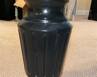 Lot 3271A. $975.00  AMF Play Master 8' regulation, slate top pool table.  This is a sleek black wood frame table with leather pockets and dramatic black felt top.  This lot includes 6 cues, 1 bridge, 1 set of billiard balls and table accessories. In great condition.  Ask us about the Pool Table Service, we use to deliver and assemble this pool table. This item will need to be professionally moved! 