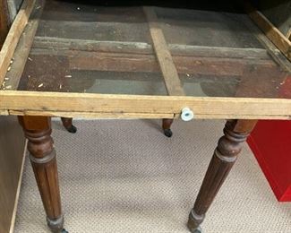 Lot 3297. $325.00 Very Unique Antique, wood egg incubator. Contains one screen tray in the egg drawer.  25"W x 26.5"D x 40"H	