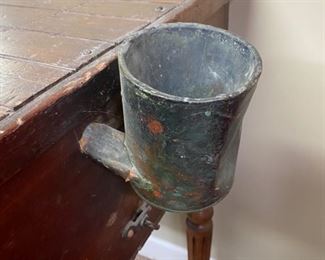 Lot 3297. $325.00 Very Unique Antique, wood egg incubator. Contains one screen tray in the egg drawer.  25"W x 26.5"D x 40"H	