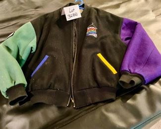 Lot 3288.  $85.00 Roots Sporting Goods, XL "Joseph & Technicolor Dream Coat" wool, varsity style stage jacket for cast and crew members. 