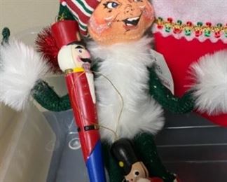 Lot 3302. $20.00  Winward Holidays setting, Woodland fairy and Annalee Figure 