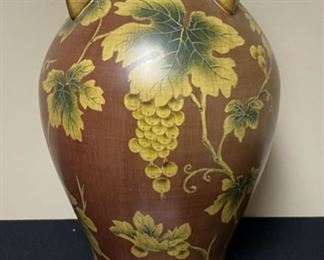 Lot 3313  $95.00   Beautiful accent/. home decor urn. Burnished red and gold, design for Toyo by Raymond Waites.  Orig. Cost  $179.00 at O'Brien Florist.