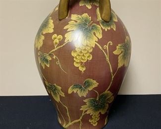 Lot 3313  $95.00   Beautiful accent/. home decor urn. Burnished red and gold, design for Toyo by Raymond Waites.  Orig. Cost  $179.00 at O'Brien Florist.