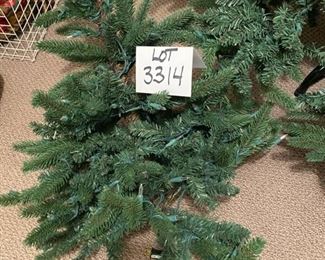Lot 3314.  $125.00. Beautiful and in great shape, Pre-lit 10' Christmas Tree.  The top layer is shown.		